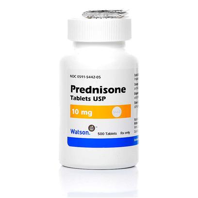 Prednisolone steroid tablets asthma