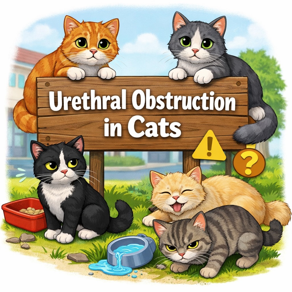 Urethral obstruction in male cats