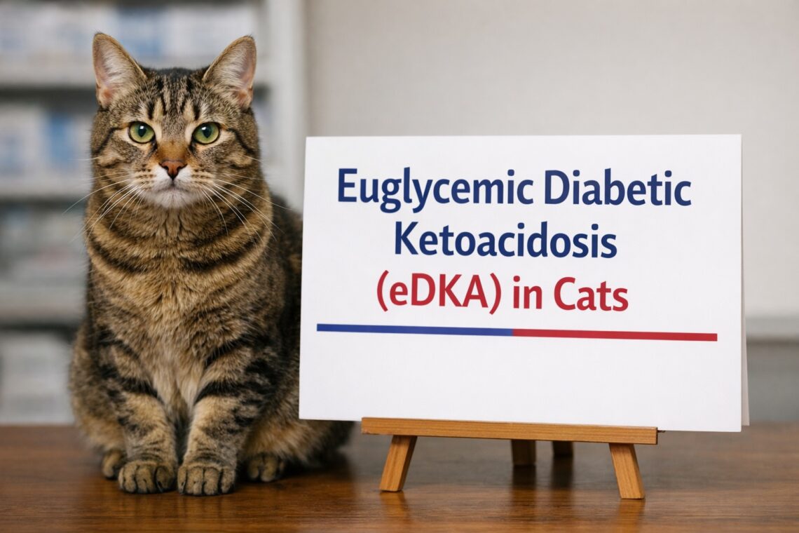 Euglycemic diabetic ketoacidosis in cats