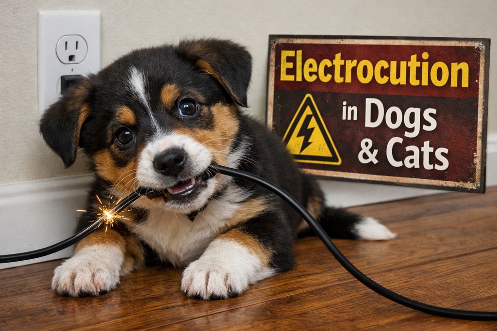 electrocution in dogs and cats