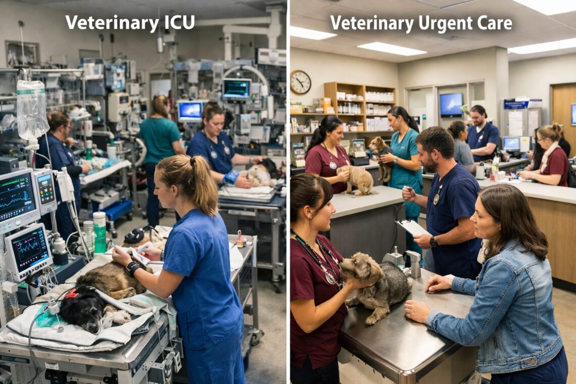 urgent care vs emergency veterinary